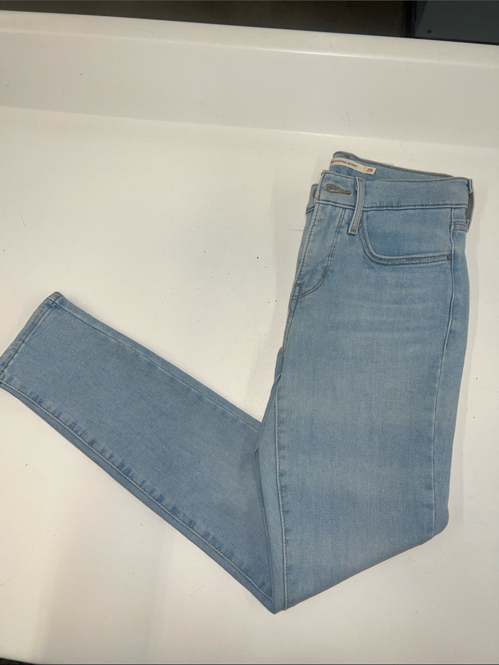 Levi Strauss size 25 311 skinny Light Wash Jeans Classic Denim
